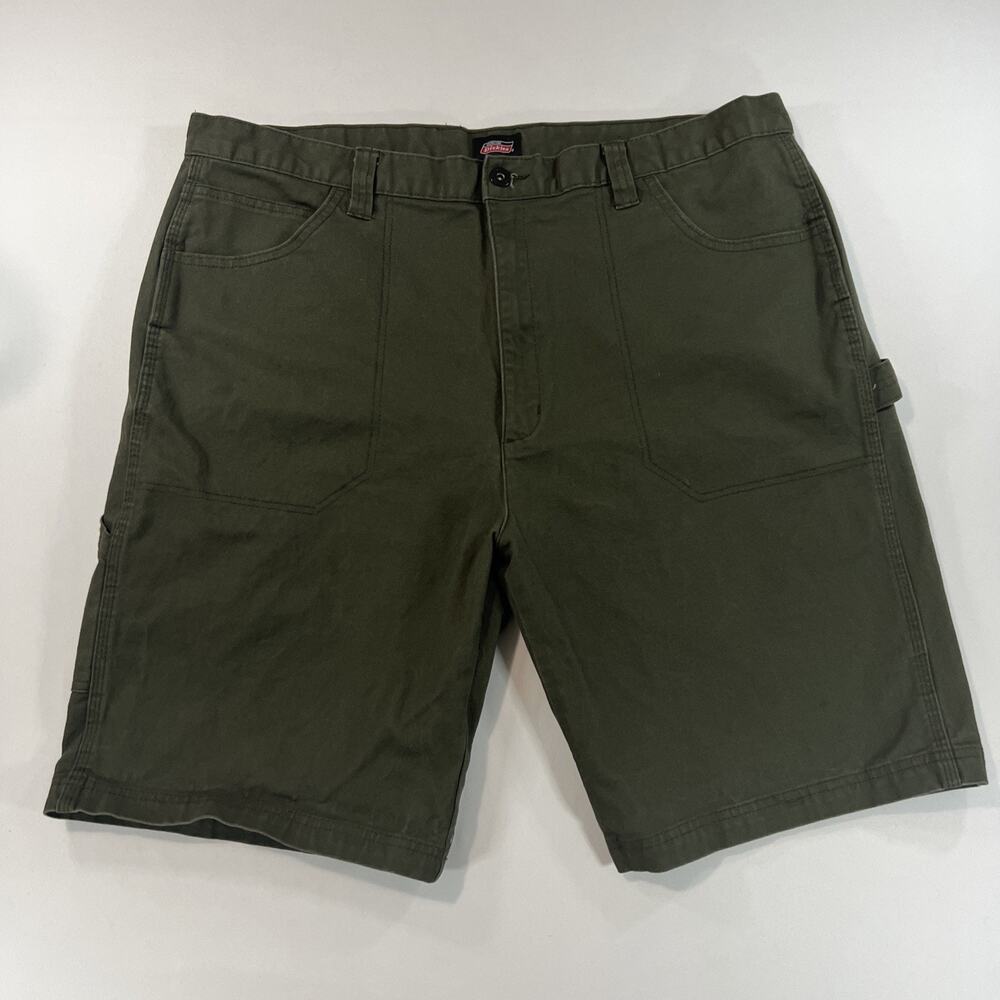 Dickies Carpenter Shorts Men's Size 40 Dark Green Relaxed Fit 10" Inseam